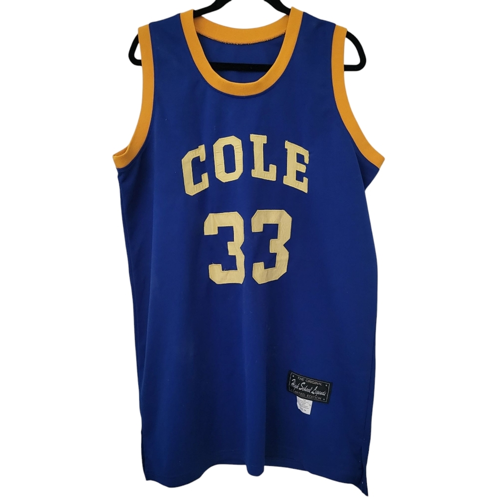 NBA High School Legends Limited Edition Shaq Jersey Blue/Yellow sz 54